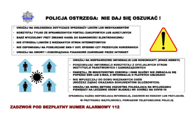 Bezpieczeństwo seniorów w czasie koronawirusa!