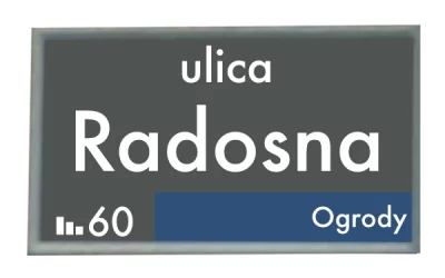 Mieszkańcy Ogrodów, radosna wiadomość dla mieszkańców ulicy Radosnej
