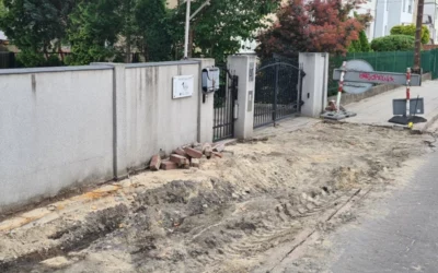 Remont chodnika na ulicy Grodziskiej