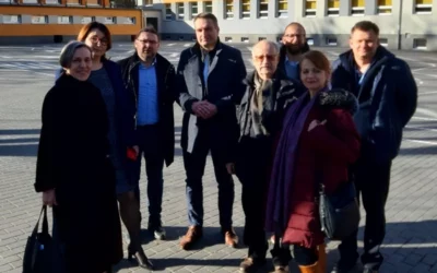 Spacer 16.03.2023 po Ogrodach z Wiceprezydentem M. Wiśniewskim