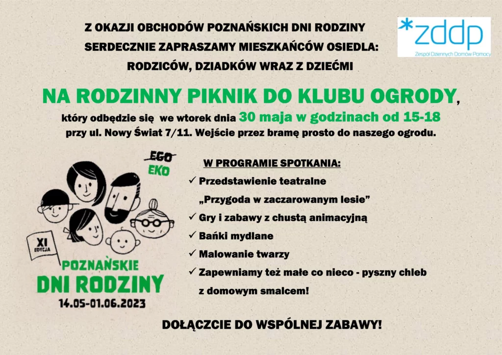Poznańskie Dni Rodziny Plakat
