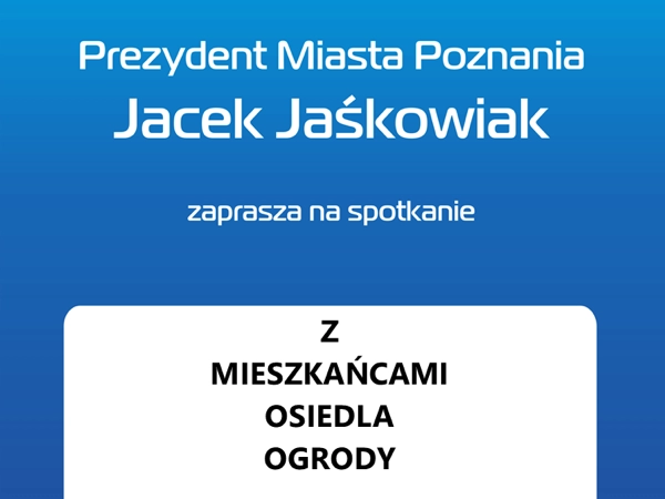 Zaproszenie Rady Osiedla Ogrody Poznań